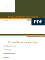Chapter 4 - Form of Ownership
