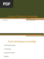 Chapter 4 - Form of Ownership