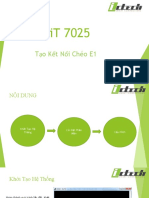 Hướng Dẫn Tạo Cross Connect E1-HiT 7025