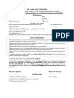 Internal Job Order Form FESEM