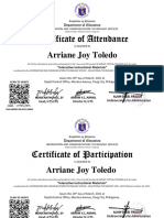Interactive Instructional Materials - Certificates