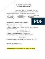 Rate Laws and Stoichiometry