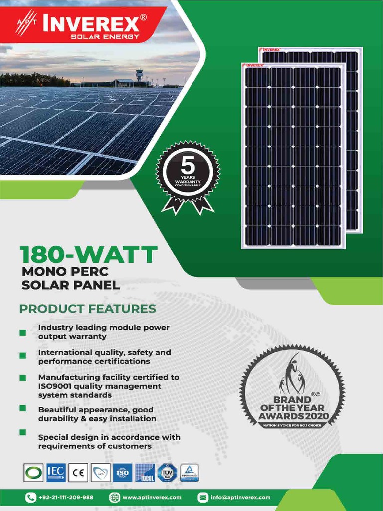 Poly crystalline solar panel 180 watt pdf