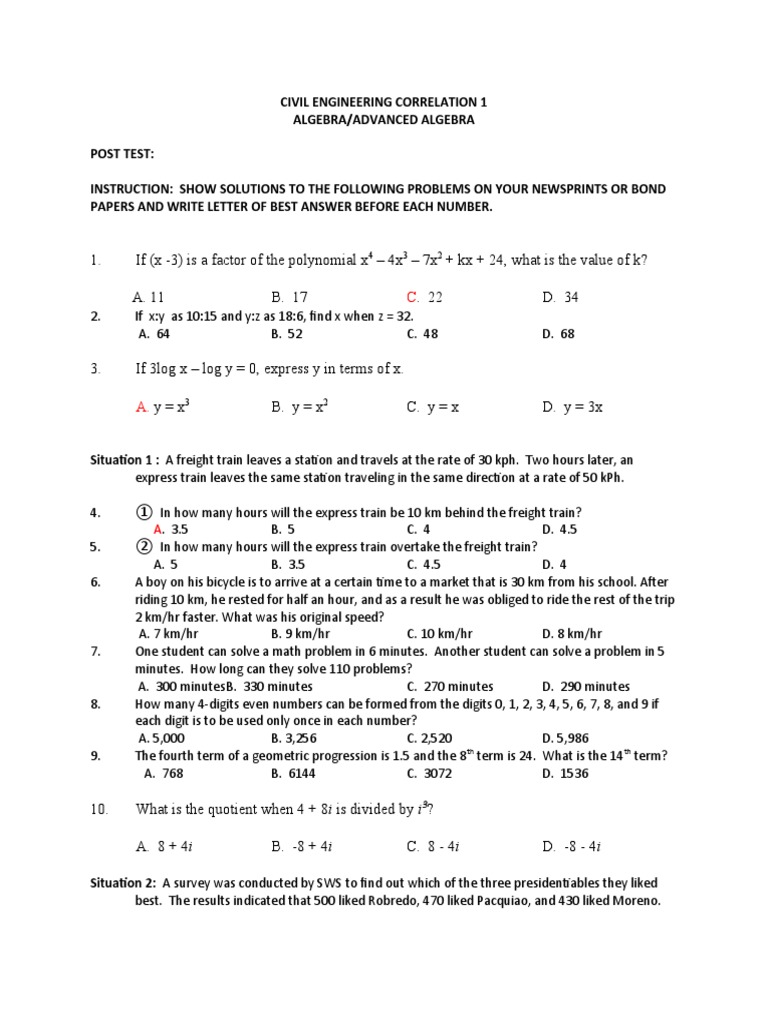 Algebra and advanced algebra assignment pdf mathematics algebra