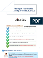 【Manual】 How to Input Profile (JICWELS)