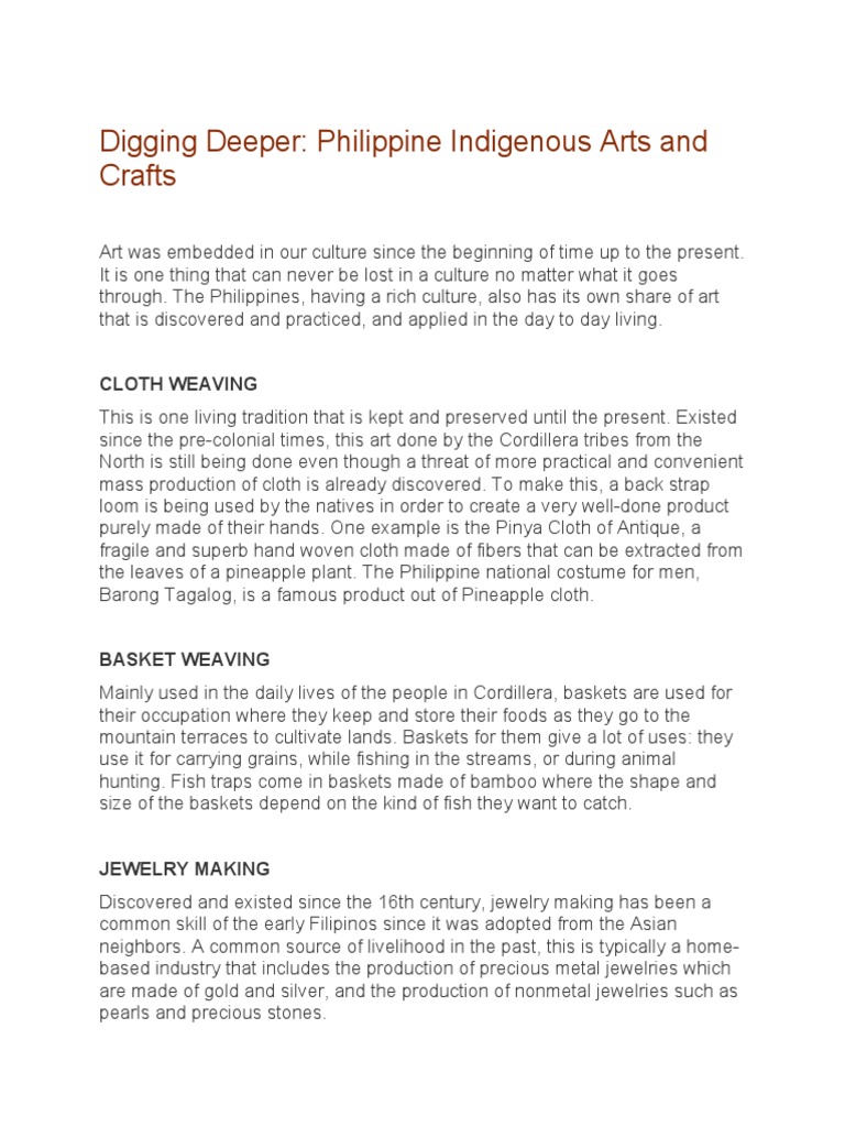 Digging Deeper | PDF | Jewellery | Weaving