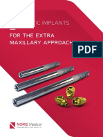 Zygomatic Implants for the Extramaxillary Approach