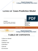 COVID-19' Cases Prediction Model: Presented by