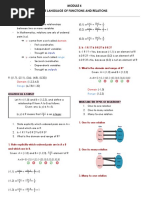 Module 4 Language of Functions and Relations