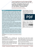 The Influence of Price and Quality of Service and Consumer Motivation On Toyota Car Purchase Decisions in Auto 2000 JL. Pancing Medan