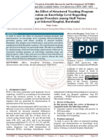 A Study To Assess The Effect of Structured Teaching Program and Demonstration On Knowledge Level Regarding Electrocardiogram Procedure Among Staff Nurses Working at Selected Hospital, Barabanki