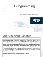 Goal Programming Mod MM