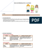 2° Grado - Experiencia de Aprendizaje N°02