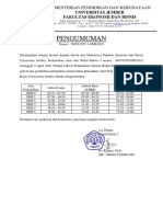 Pengumuman: Kementerian Pendidikan Dan Kebudayaan