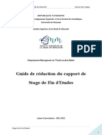 Guide Des Stages de Fin Detudes 2021 22 Management