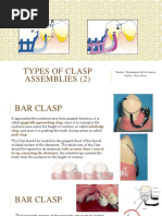 Types of Clasps in RPD Design | PDF | Mouth | Dentistry Branches