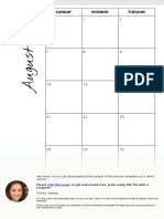 Monthly Calendar With Notes-A4