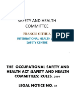 Health and Safety Com. 1 Fine