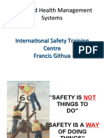 SAFETY AND HEALTH MANAGEMENT SYSTEM - II