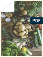 Capa de Livro de Receitas Veganas Com Verduras em Bege - 2