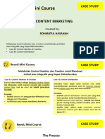 Study Case Content Marketing DMMC RevoU