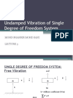 Vibration of Single Degree Systems