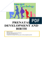 Dev Psy - Prenatal Development and Birth