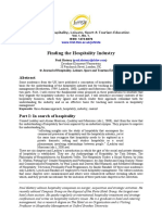 Finding The Hospitality Industry: Vol. 1, No. 1. ISSN: 1473-8376