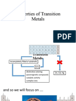 Properties of Transition Metals