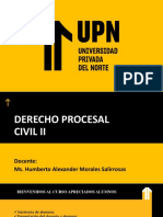 Derecho Procesal Civil II - Semana 01