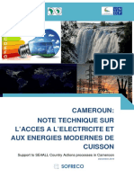 Cameroon - Technical Note Master Plan