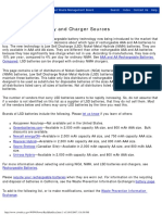 Rechargeable Battery and Charger Sources 2007