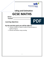 Rounding and Estimation Workpack
