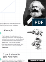 Marx alienação trabalho