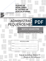 Administración Peq. Neg. - Módulo Iv - Mezcla de Mercadotecnia - 2020-1