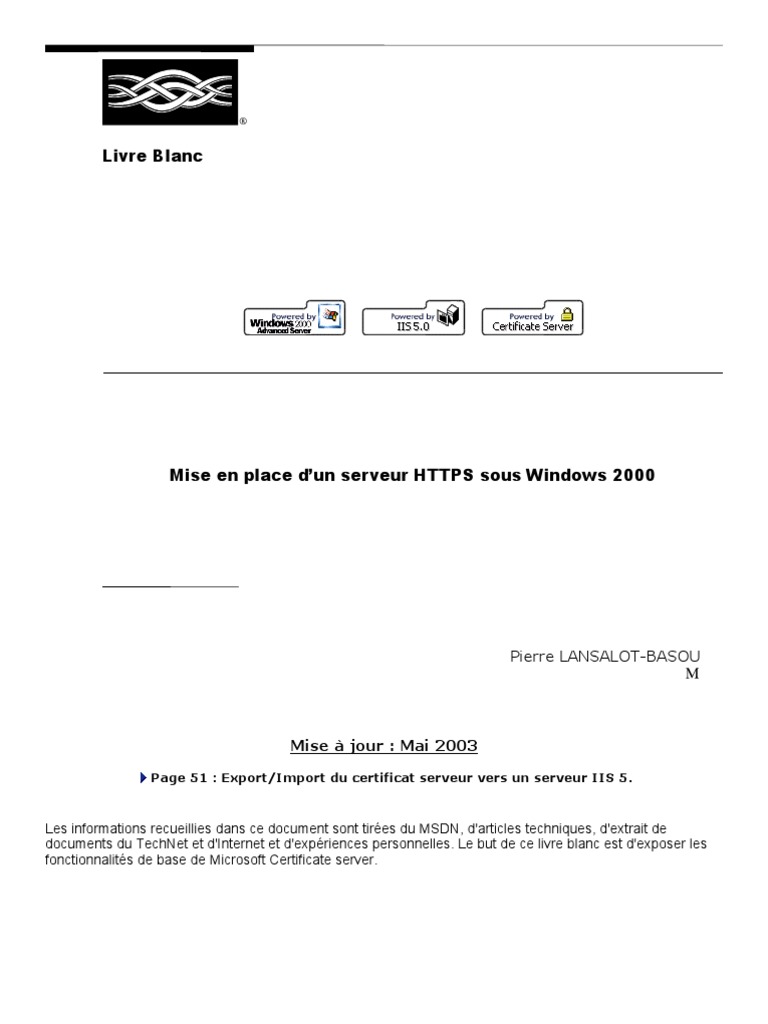 Securisation HTTPS | PDF