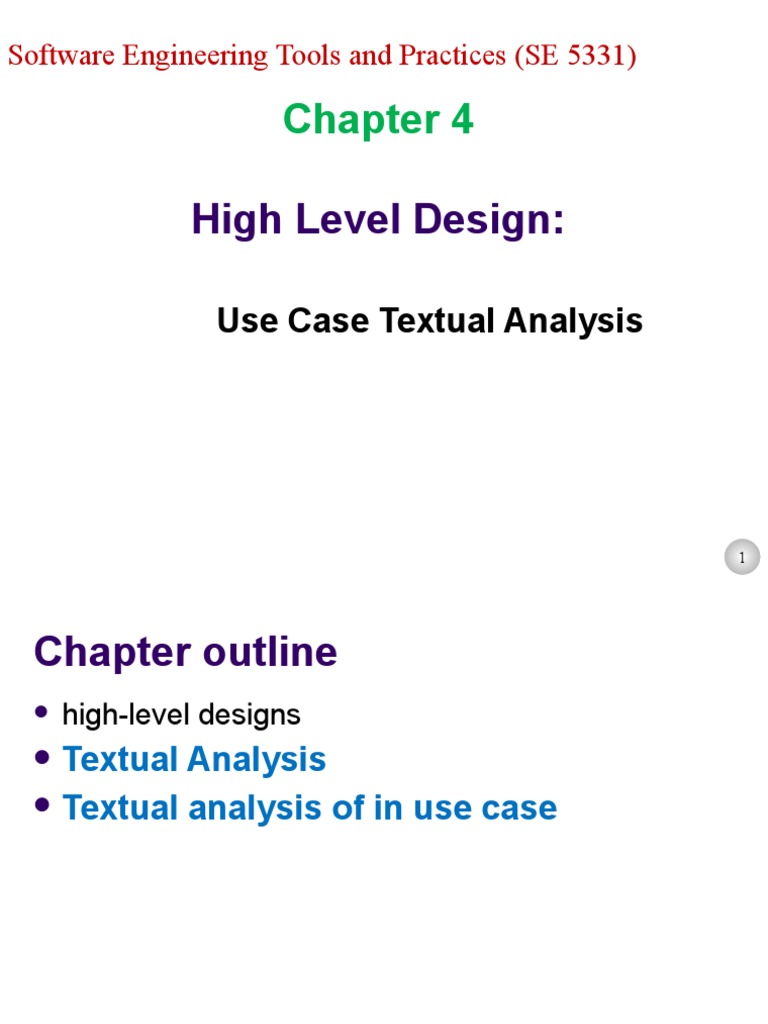 Chapter04 - High Level Design | PDF | Use Case | Class (Computer ...