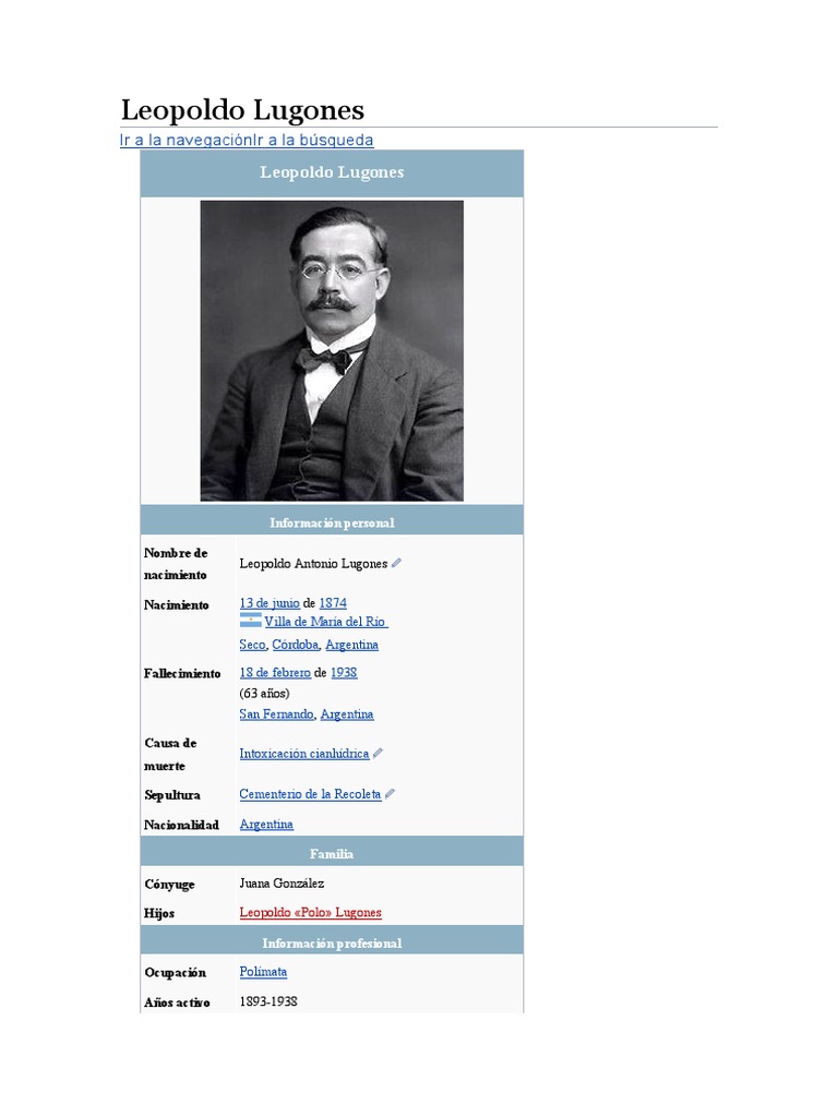 Leopoldo Lugones Pdf