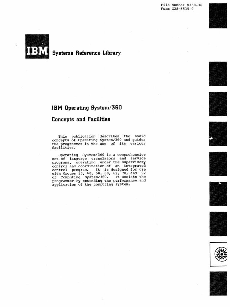 IBM Operating System 360 | Download Free PDF | Programming | Computer ...