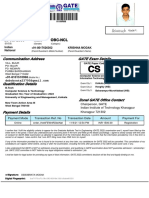 Debobrata Modak - GATE Application Form