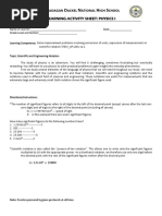 LAS 1 Physics 1 Scientific and Engineering Notation