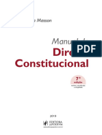 2019 Masson Manual Direito Constitucional