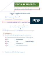 Nucleo Del Sujeto y Predicado