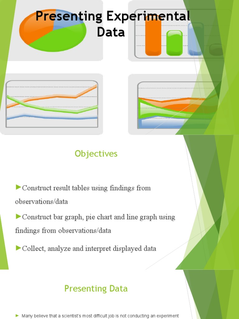 Presenting Data: Charts and Graphs Guide | PDF | Chart | Pie Chart