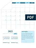 Calendário de Setembro-2022 - MODELO