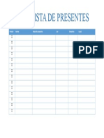 Lista de Presentes - Modelo