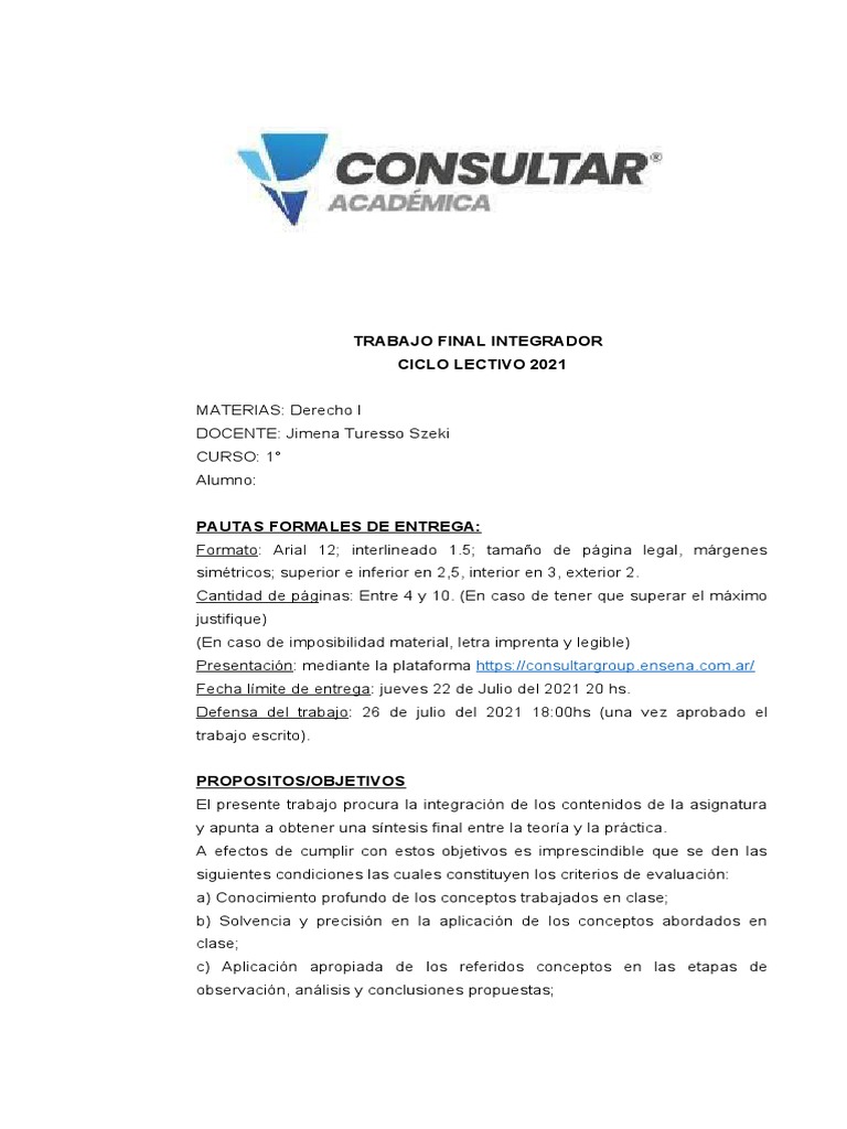 Trabajo Final Integrador Derecho I | PDF | Testigo experto | Juez