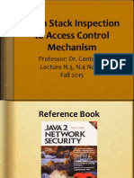 From Stack Inspection to Access Control Mechanisms