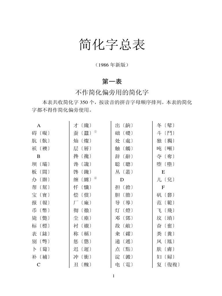 简化字总表 | PDF