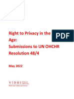 OHCHR - Submissions - Privacy in The Digital Age